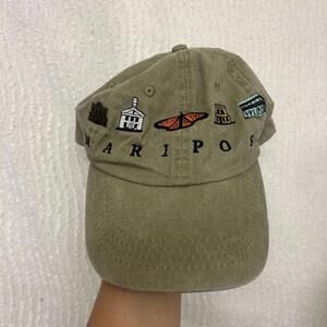 Mariposa CA Hat Green Butterfly Embroidered Cap Yosemite Souvenir